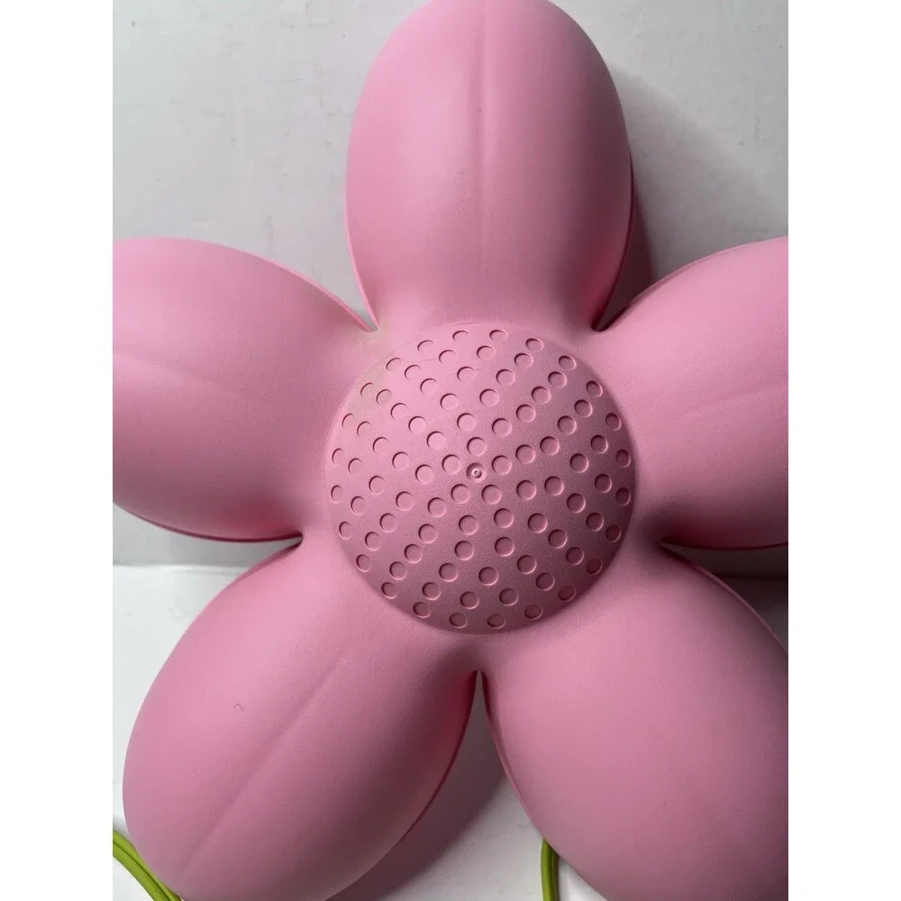 VTG IKEA Smila Blomma Flower Daisy Wall Hanging Sconce Light Lamp Pink 14